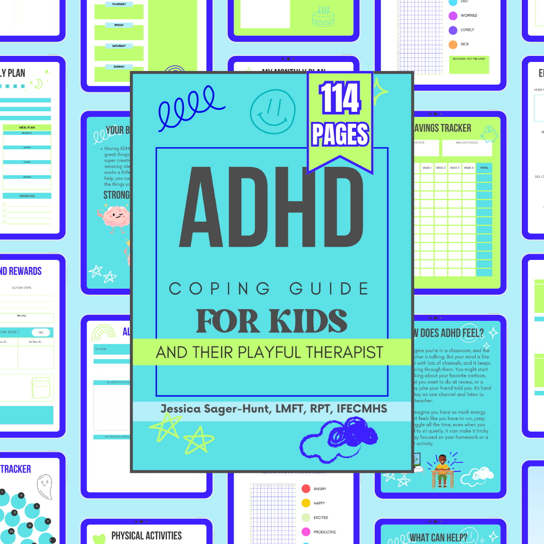 ADHD Coping Guide for Kids | Digital Intervention Sheets for Mental Health Professionals & Parents
