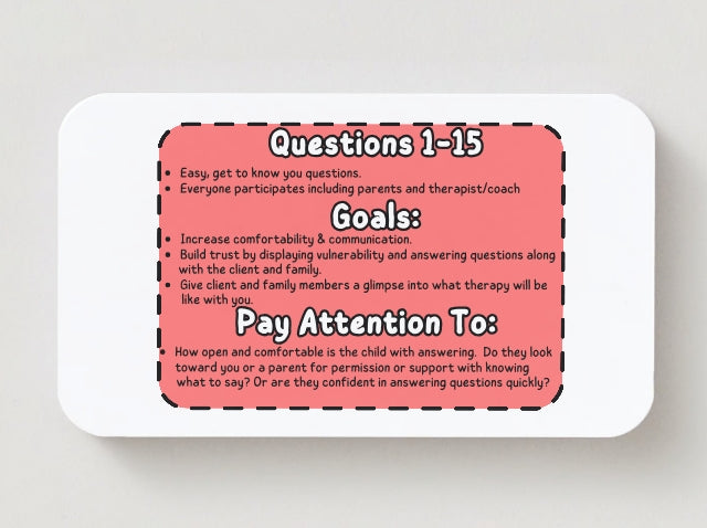 DIGITAL SuperHero Ice-Breaker Game | Play Therapy Intake Assessment Card Game for Child and Family | Diagnostic Tool