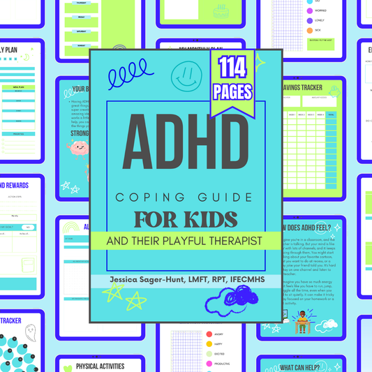 ADHD Coping Guide for Kids | Digital Intervention Sheets for Mental Health Professionals & Parents