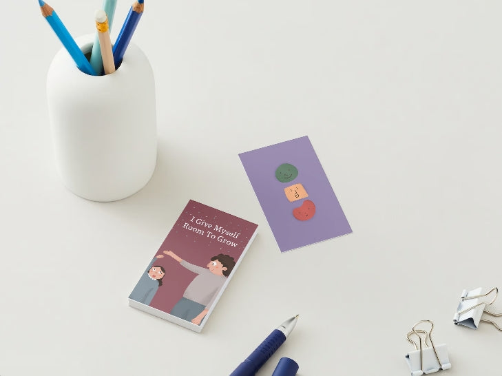 60 Digital Self-Improvement Affirmation Cards